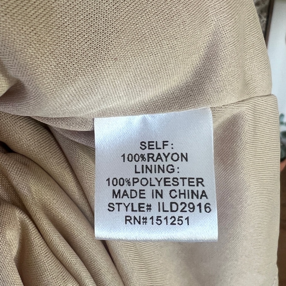 Roolee In Loom Tan Embroidered Boho Peasant Midi Dress M L - Picture 13 of 14
